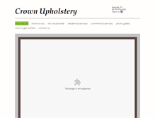 Tablet Screenshot of crownupholsterytn.com